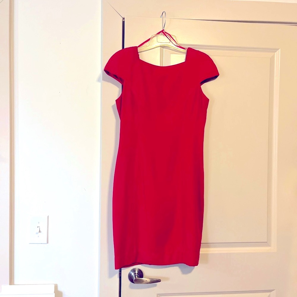 A.J. Bari for Lord and Taylor Hot Red Cocktail/Dress-Size 8